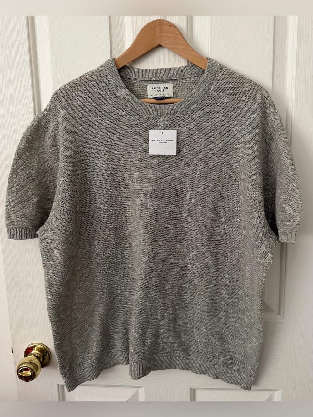 Linen blend American Eagle Outfitters Short-Sleeve Top size large